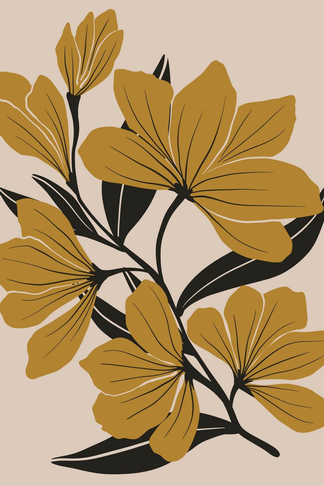 Coffee Flower Wall Art - beink online art store