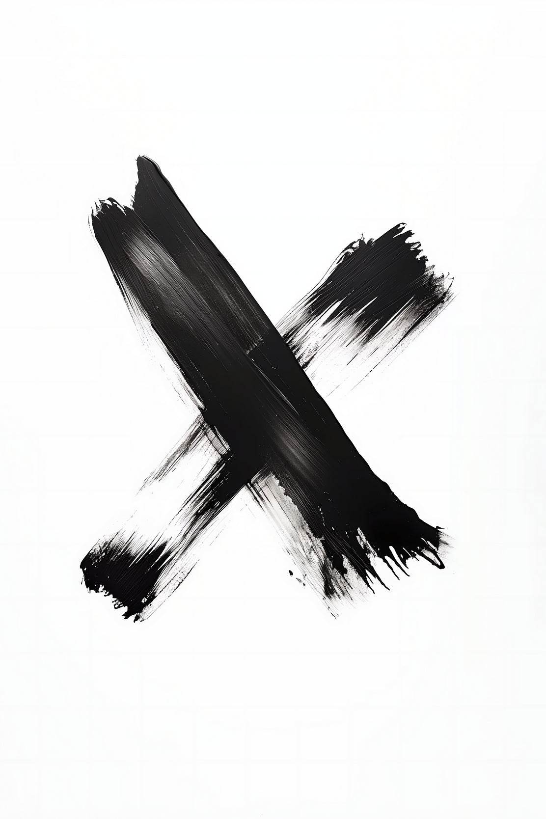 Black Marker Graffiti Symbol Wall Art - beink online art store