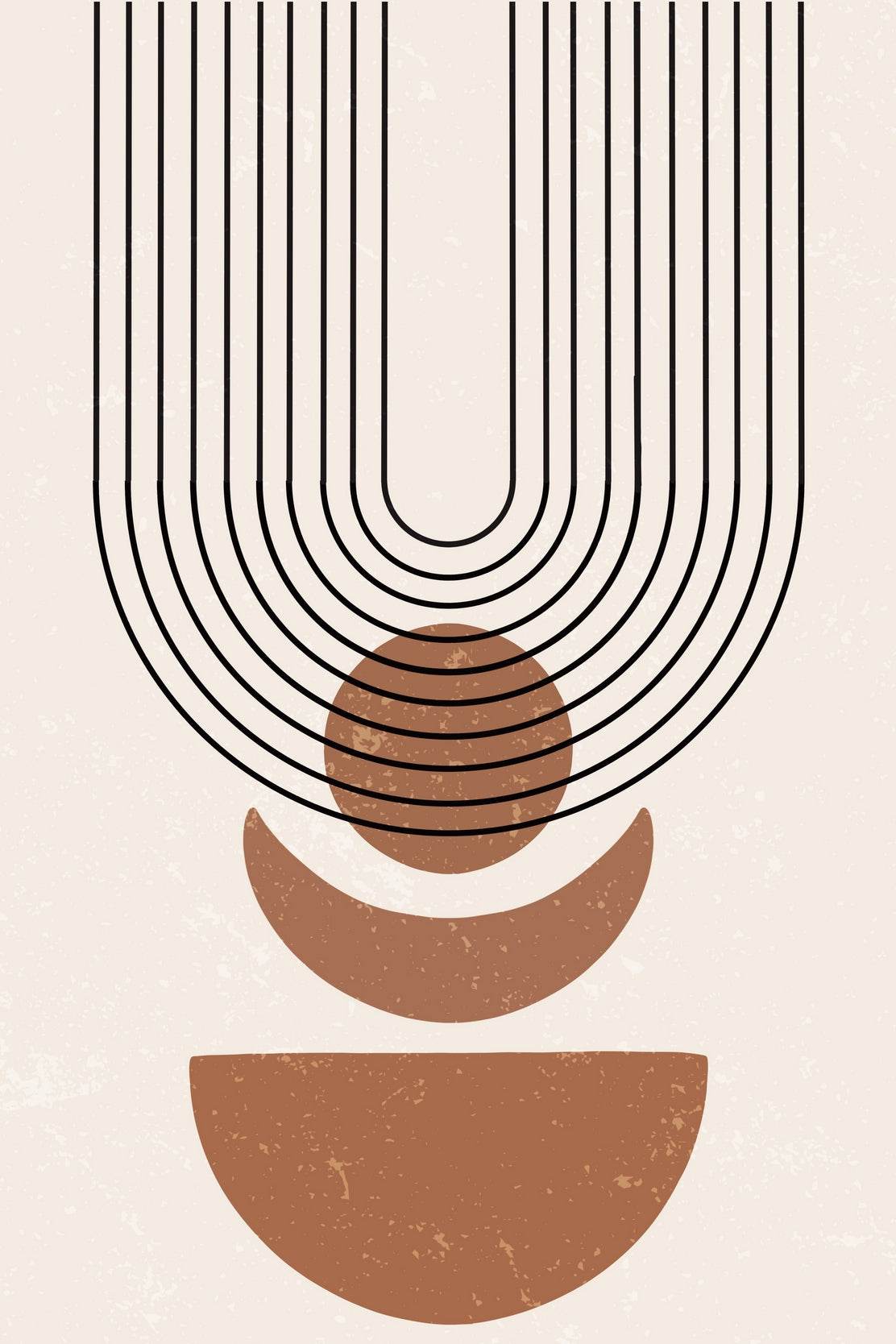 Aesthetics of Geometric Balance Shapes Wall Art - beink online art store