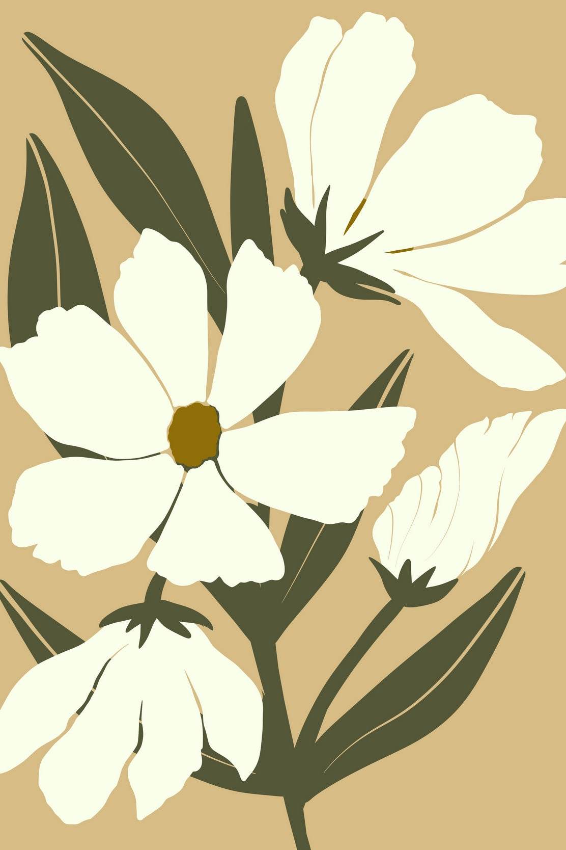 Beautiful Narcissus Flowers Wall Art - beink online art store