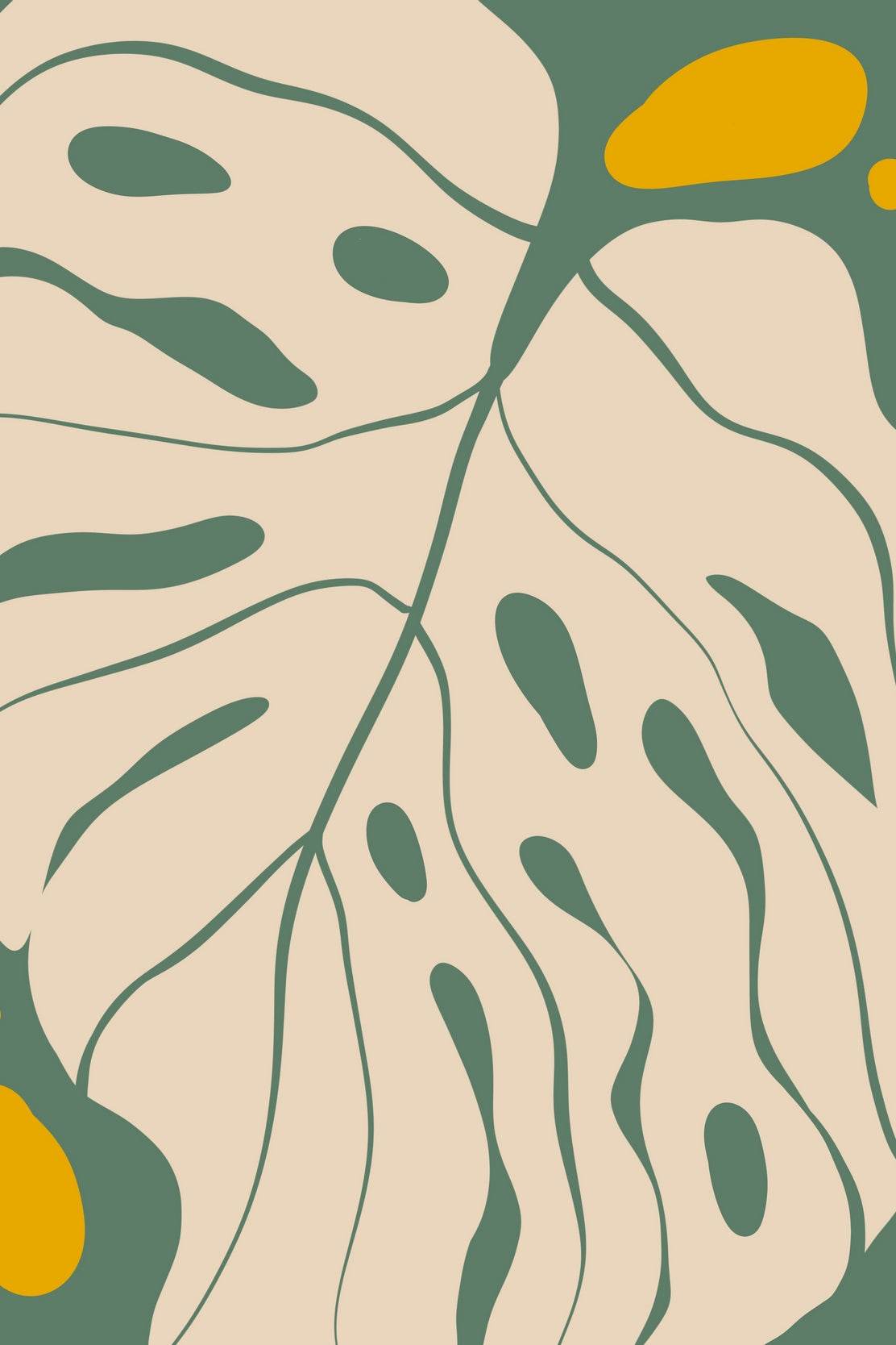 Big Leaf of Monstera Plant Wall Art - beink online art store