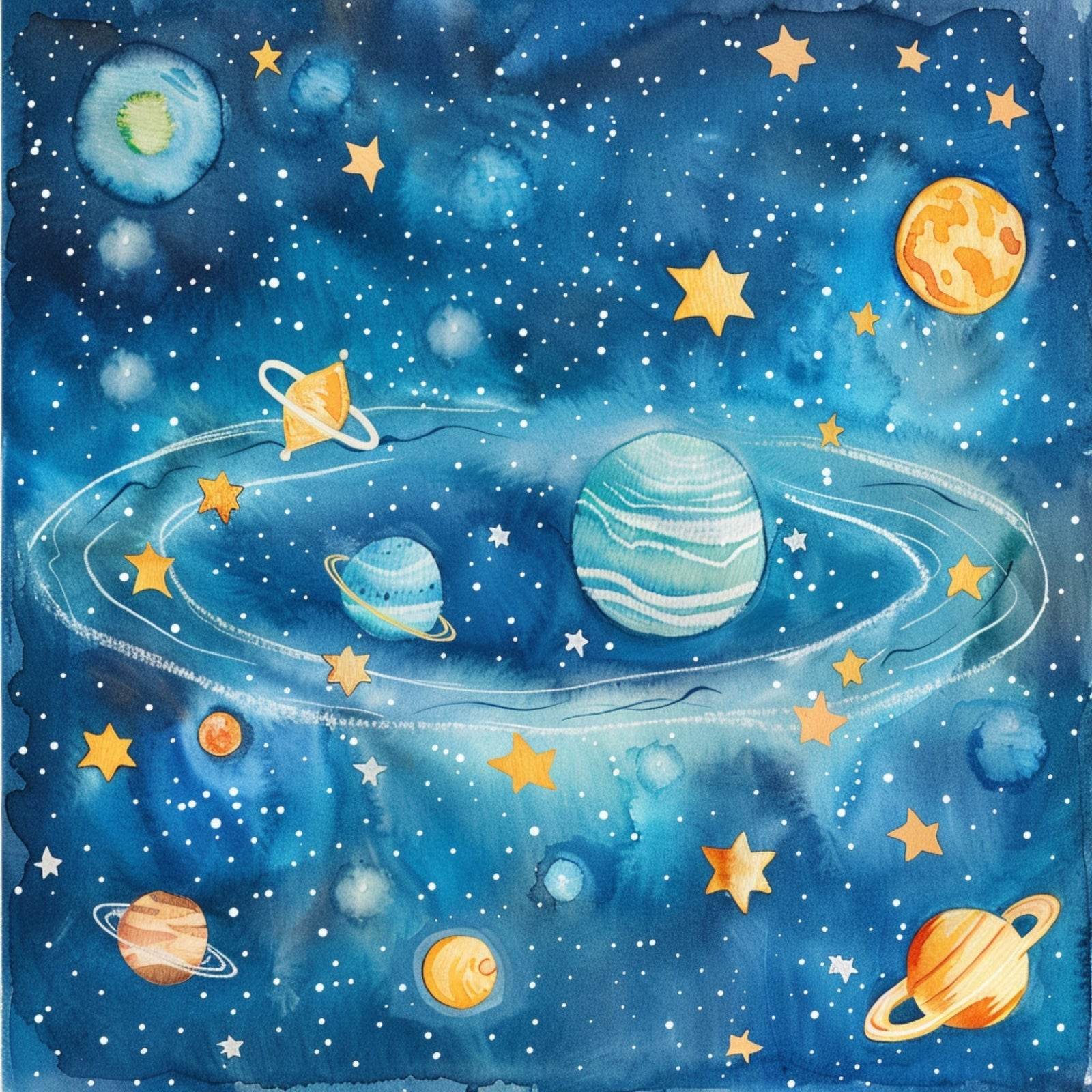 Kids Solar System Exploring the Night Sky - beink online art store