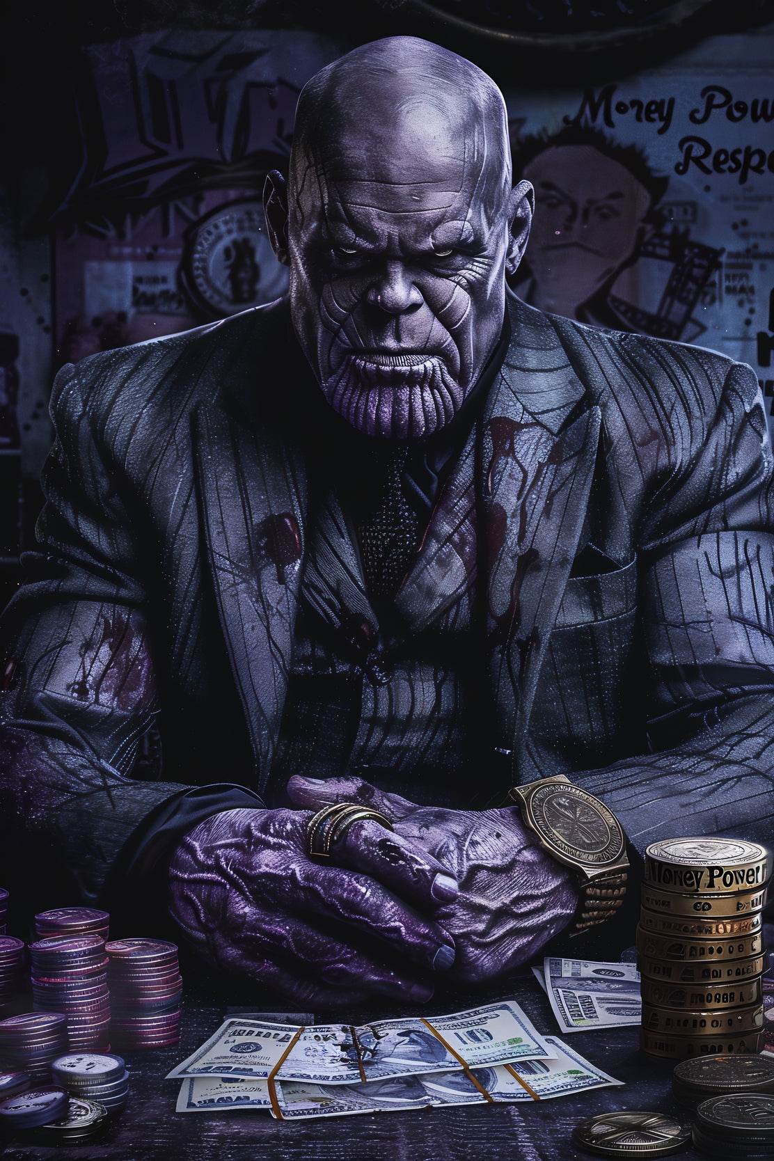 Picture of Thanos in Suit - beink online art store