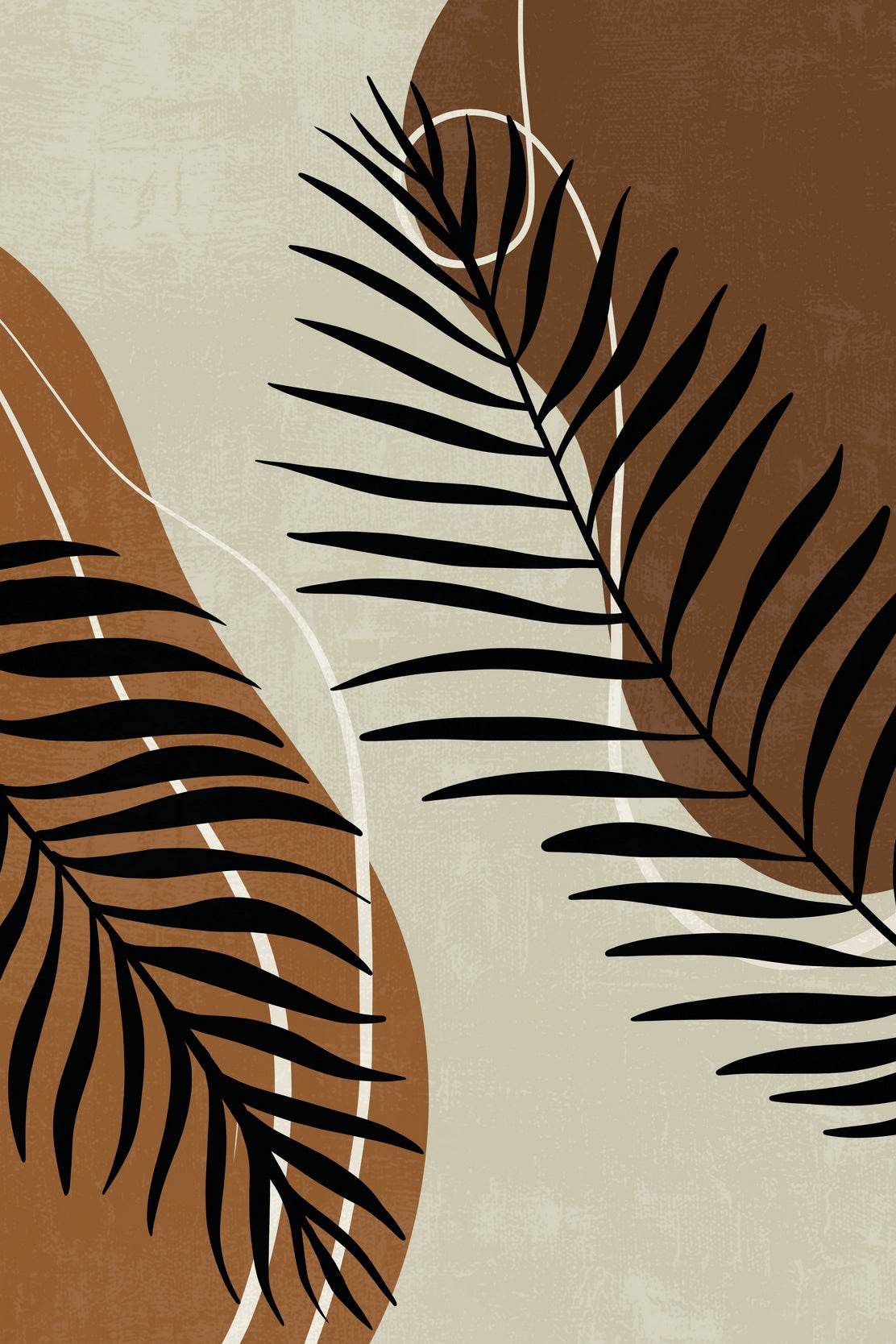 Broad and Large Leaves of The Fern Wall Art - beink online art store