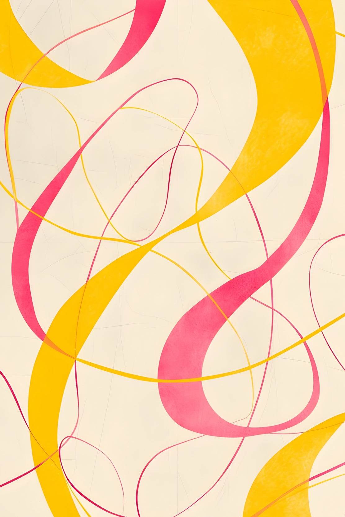 Pink and Red Abstract Digital Art - beink online art store