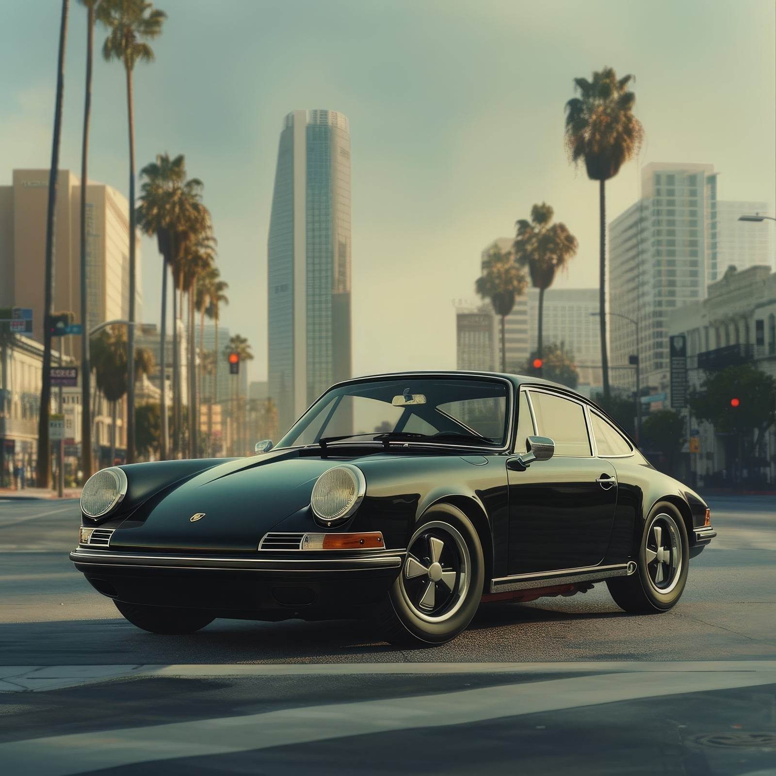 Porsche 911 S Black Wall Art - beink online art store