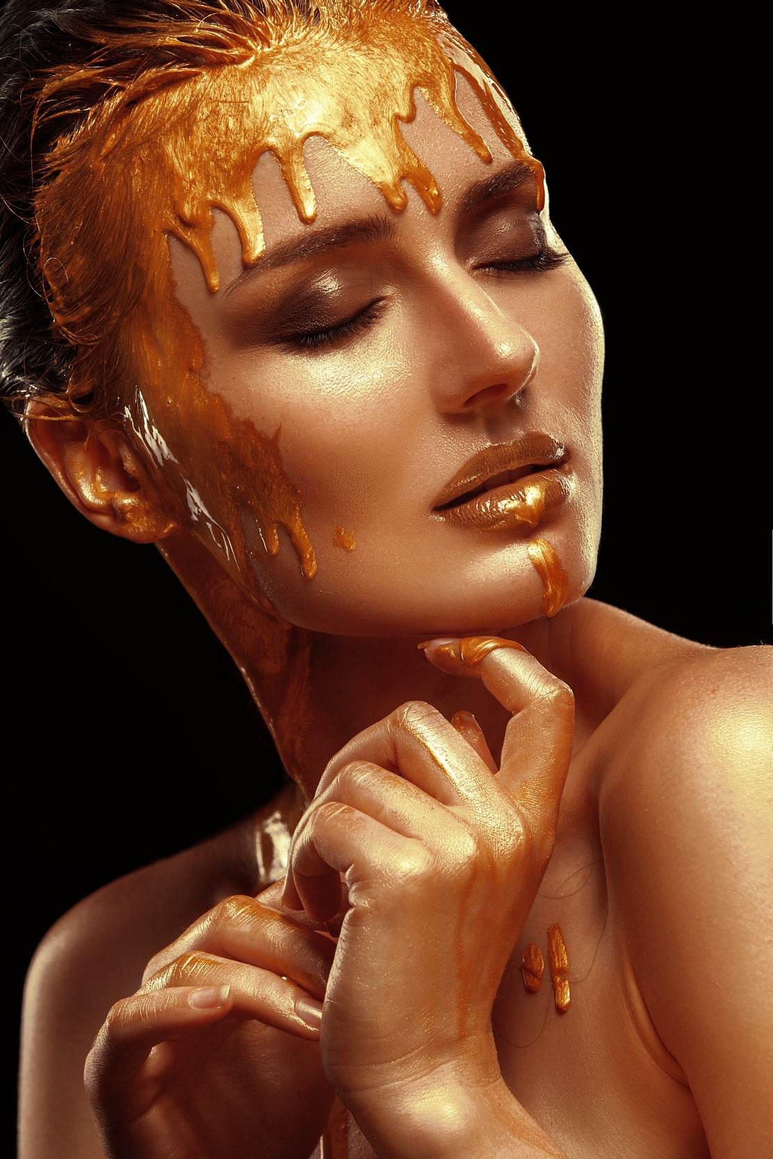 Gold Woman Wall Art - beink online art store
