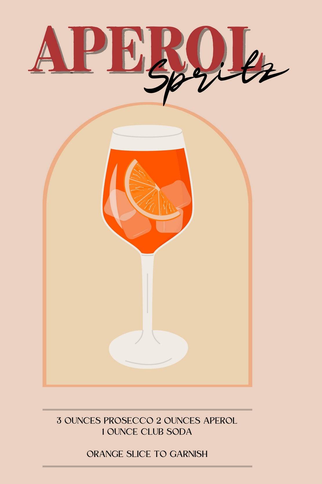 Ice and Orange Cocktail Wall Art - beink online art store