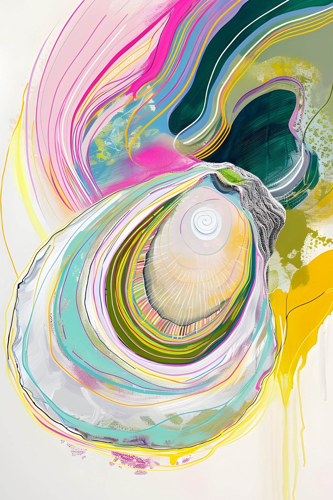 Colorful Watercolor Abstract Digital Art - beink online art store