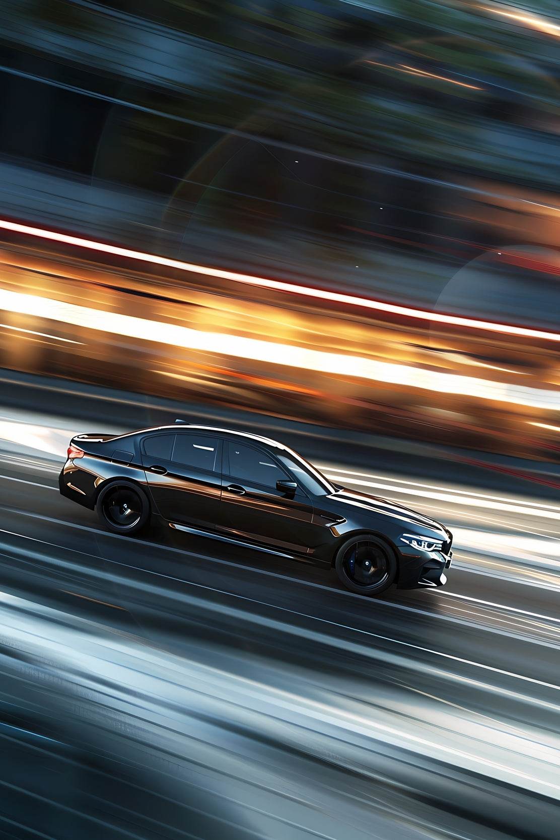 BMW M5 Black Wall Art - beink online art store