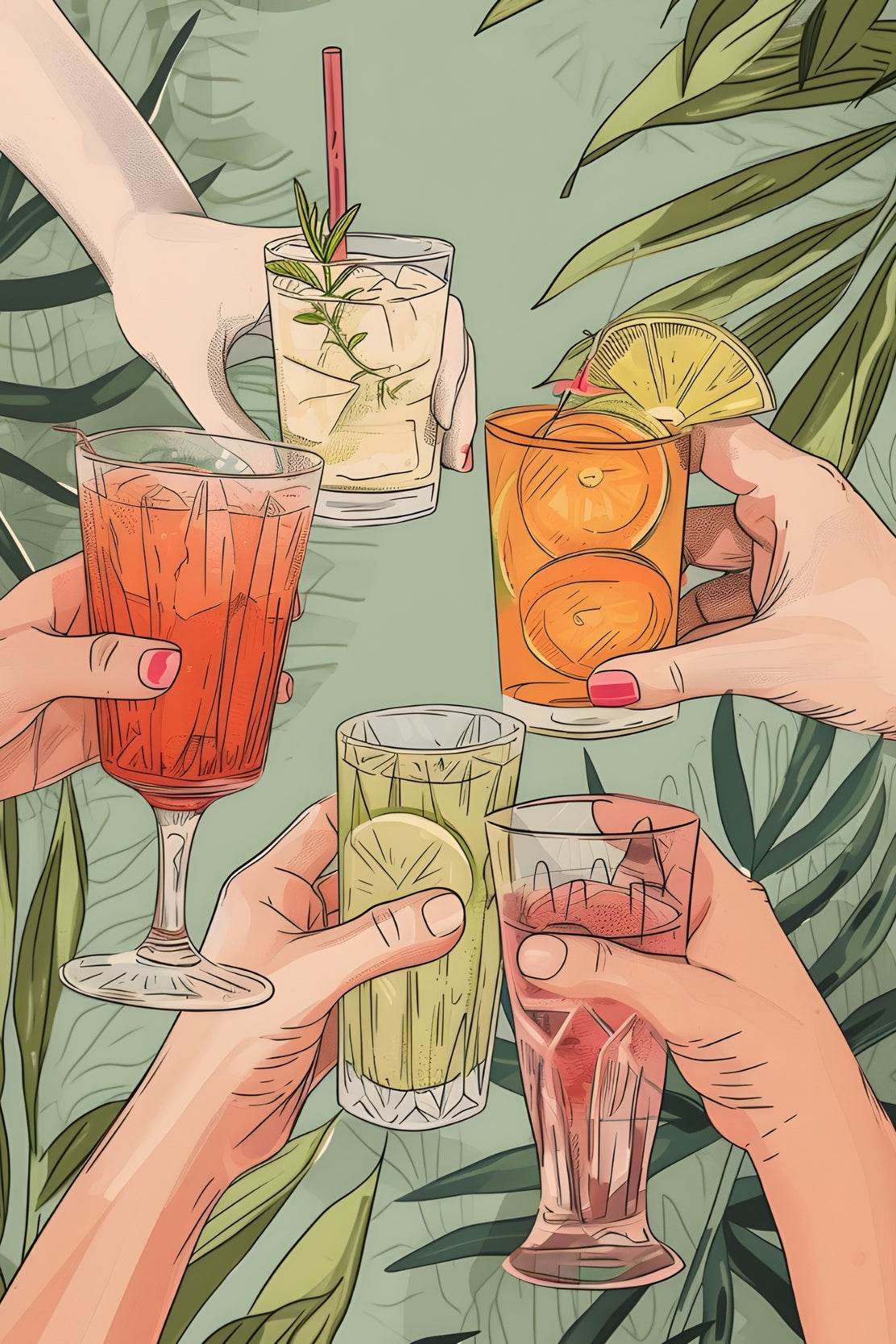 Cocktails Wall Art - beink online art store