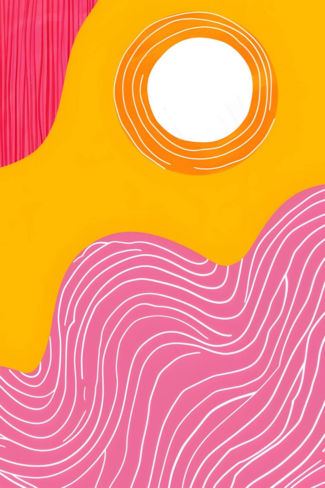 Geometric Lines Painting Digital Art - beink online art store