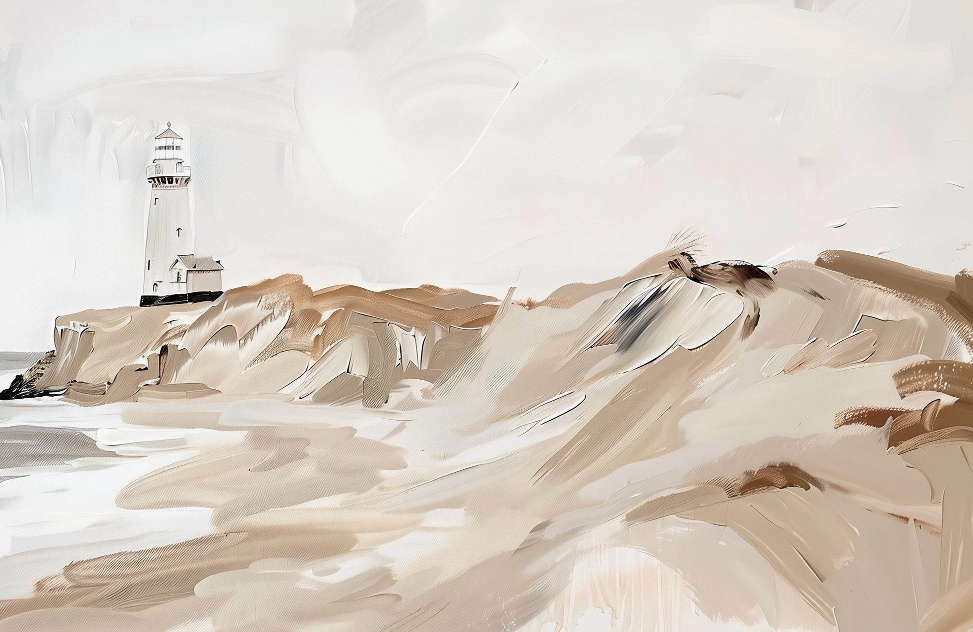 Lighthouse Oil Painting Wall Art - beink online art store