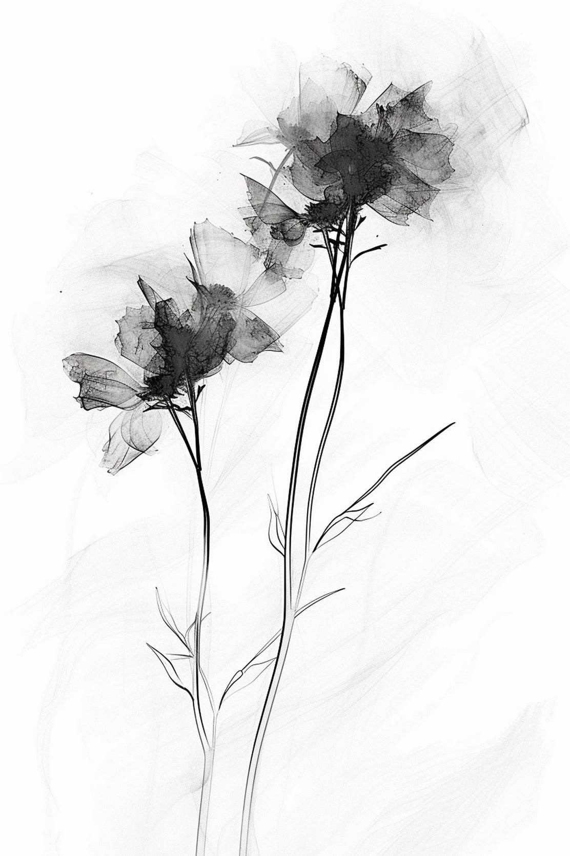 Watercolor Dynamic Petals Wall Art - beink online art store