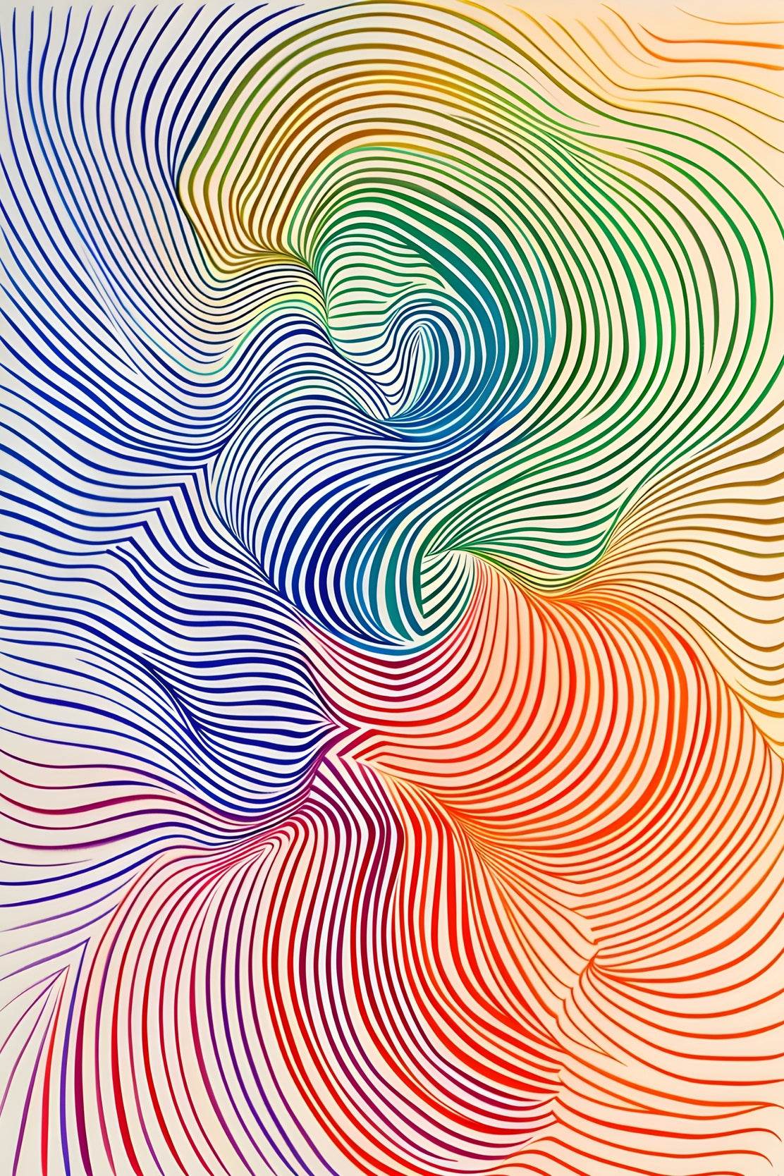 Multicolor Generated Patterns Digital Art - beink online art store
