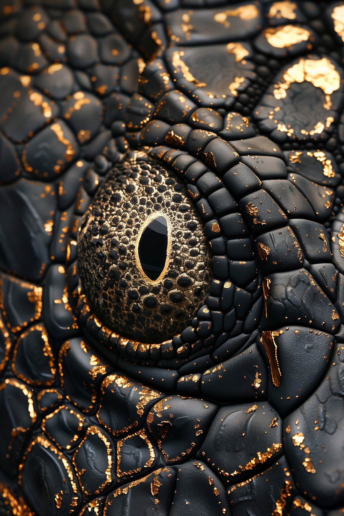 Golden Eye Crocodile Wall Art - beink online art store