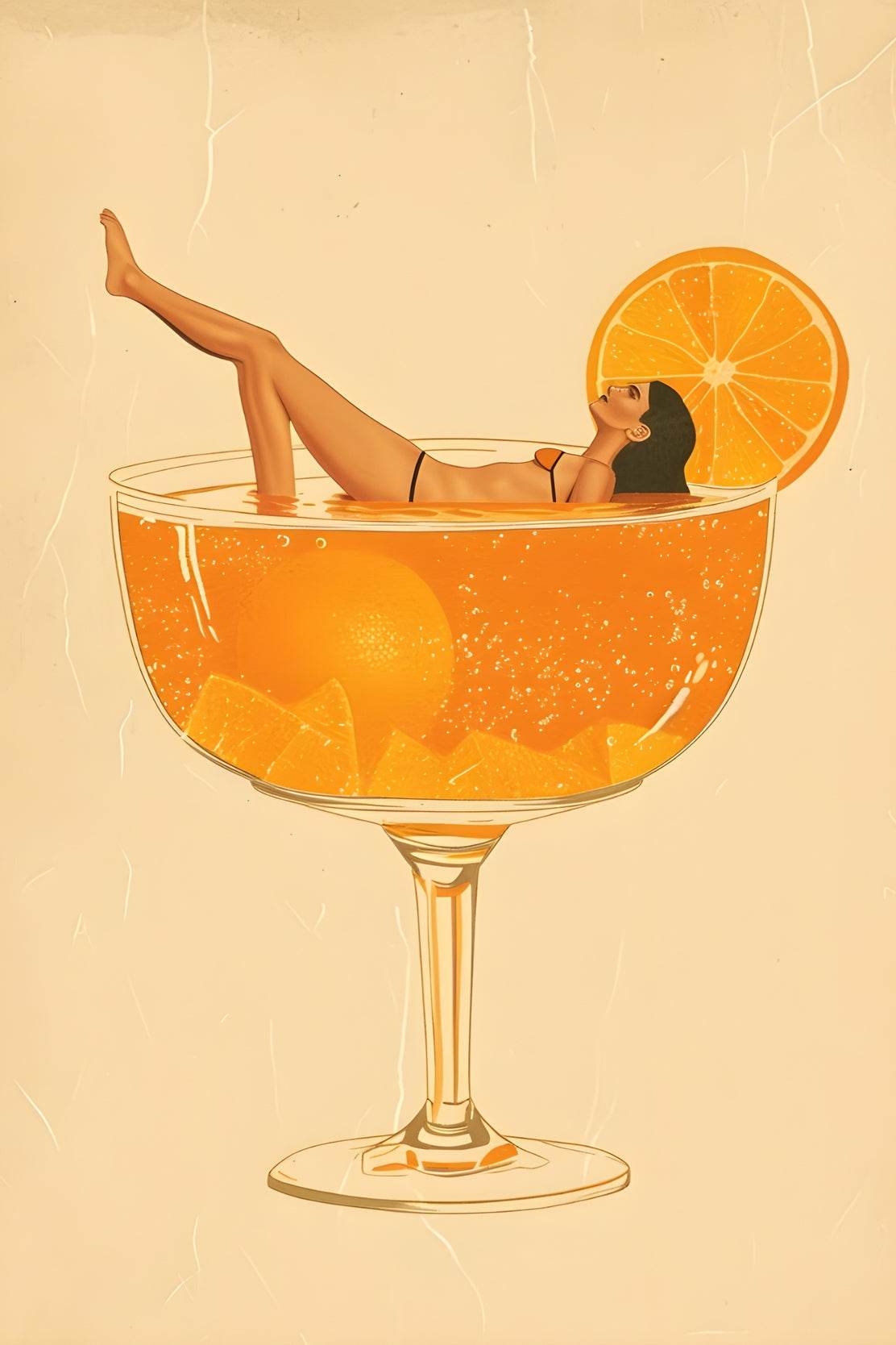 Pinup Girl In Beer Wall Art - beink online art store