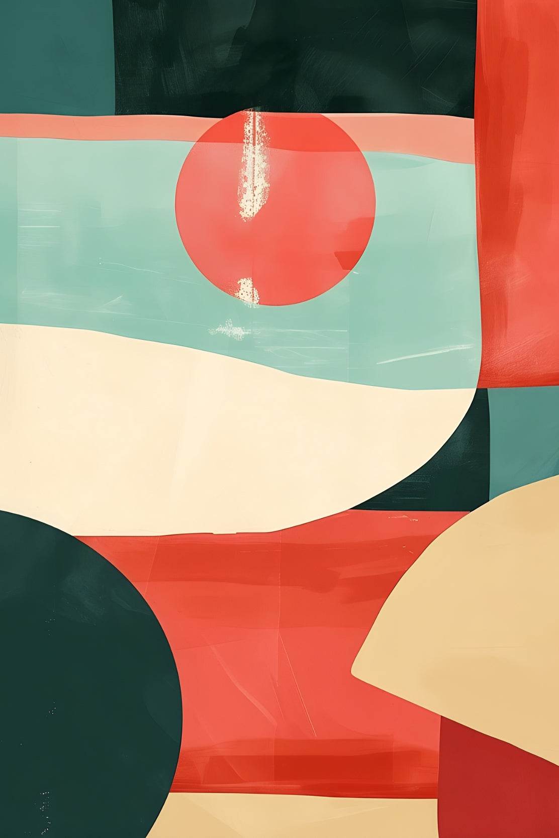 Colorful Shape Pattern Digital Art - beink online art store