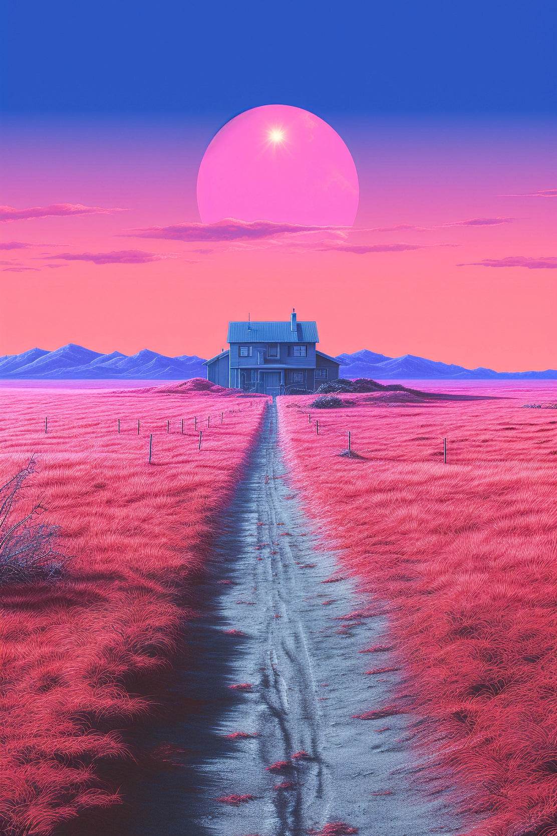 Pink Dream Farm Wall Art - beink online art store