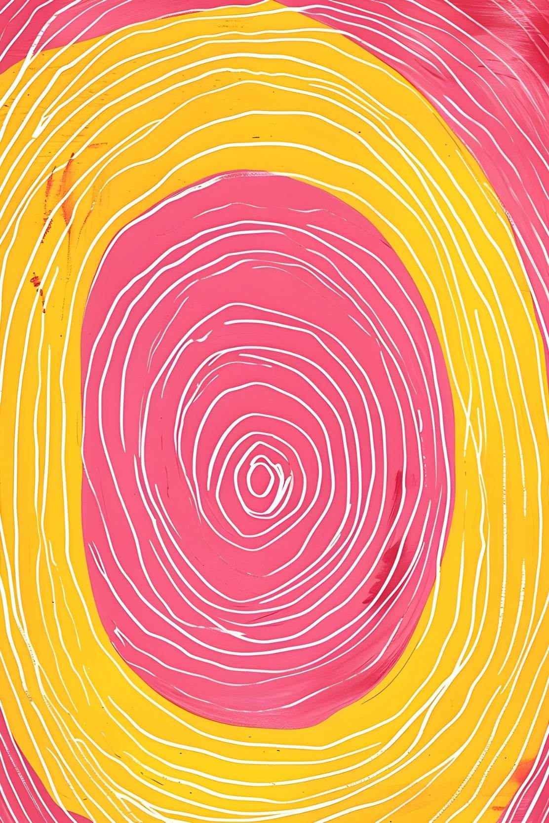 Yellow and Pink Swirl Digital Art - beink online art store