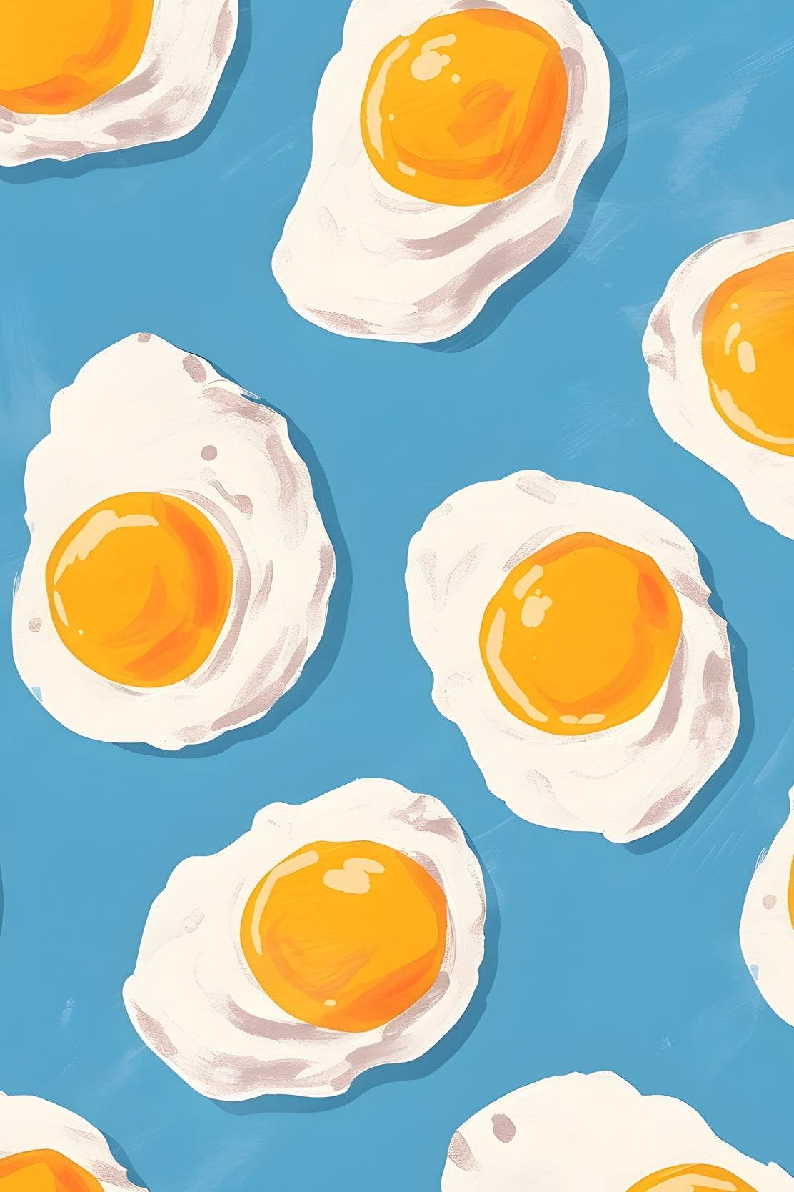 Fried Eggs Painting Digital Art - beink online art store