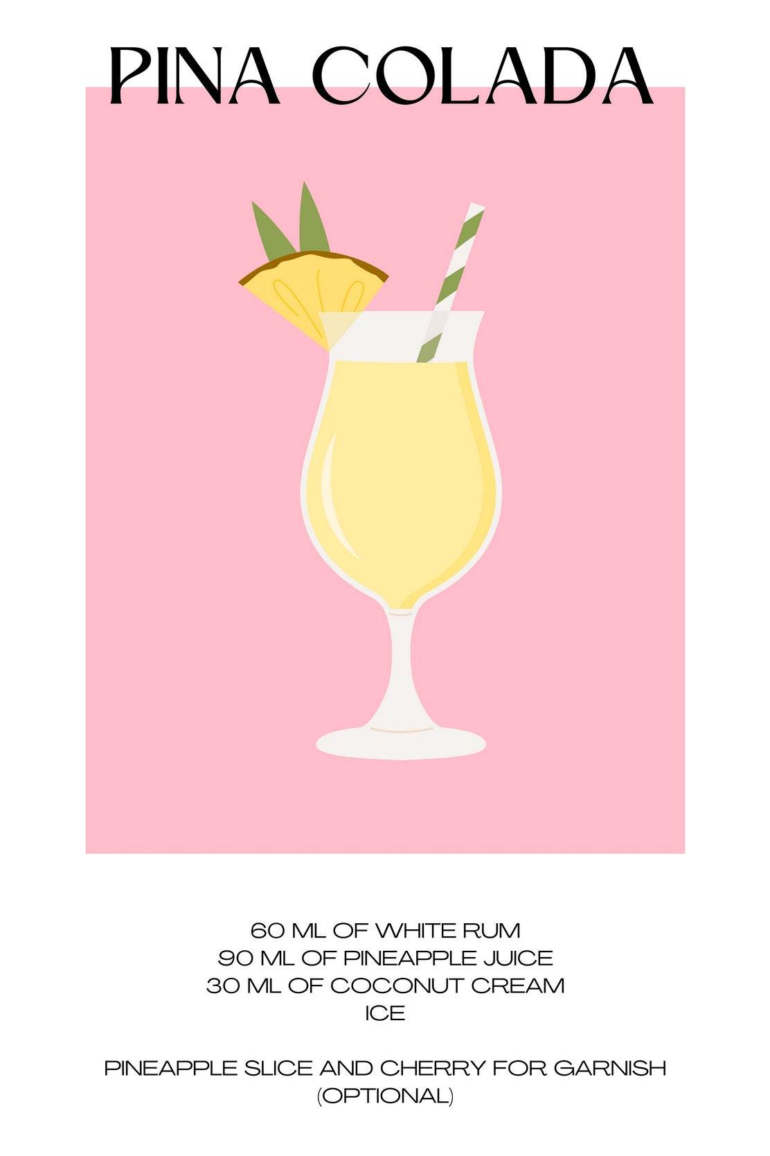 Pina Colada lemon Wall Art - beink online art store