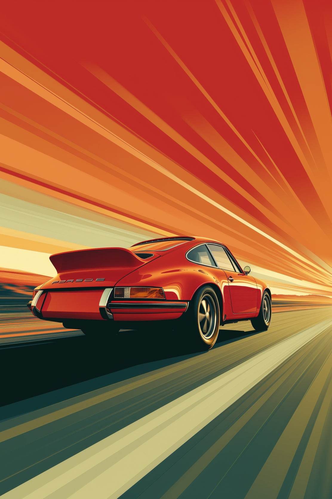 Porsche 911 Sports Wall Art - beink online art store