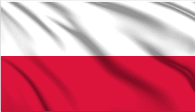 Poland National Flag Wall Art - beink online art store