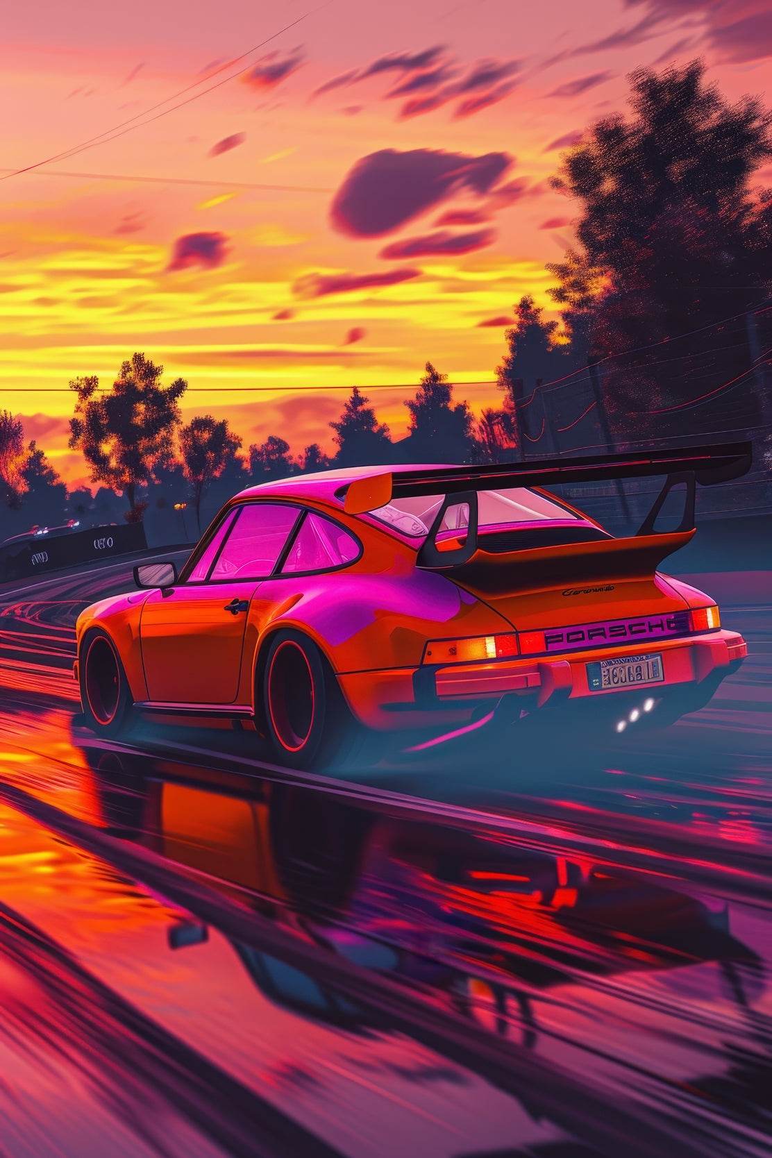 Porsche 911 Captivating Wall Art - beink online art store