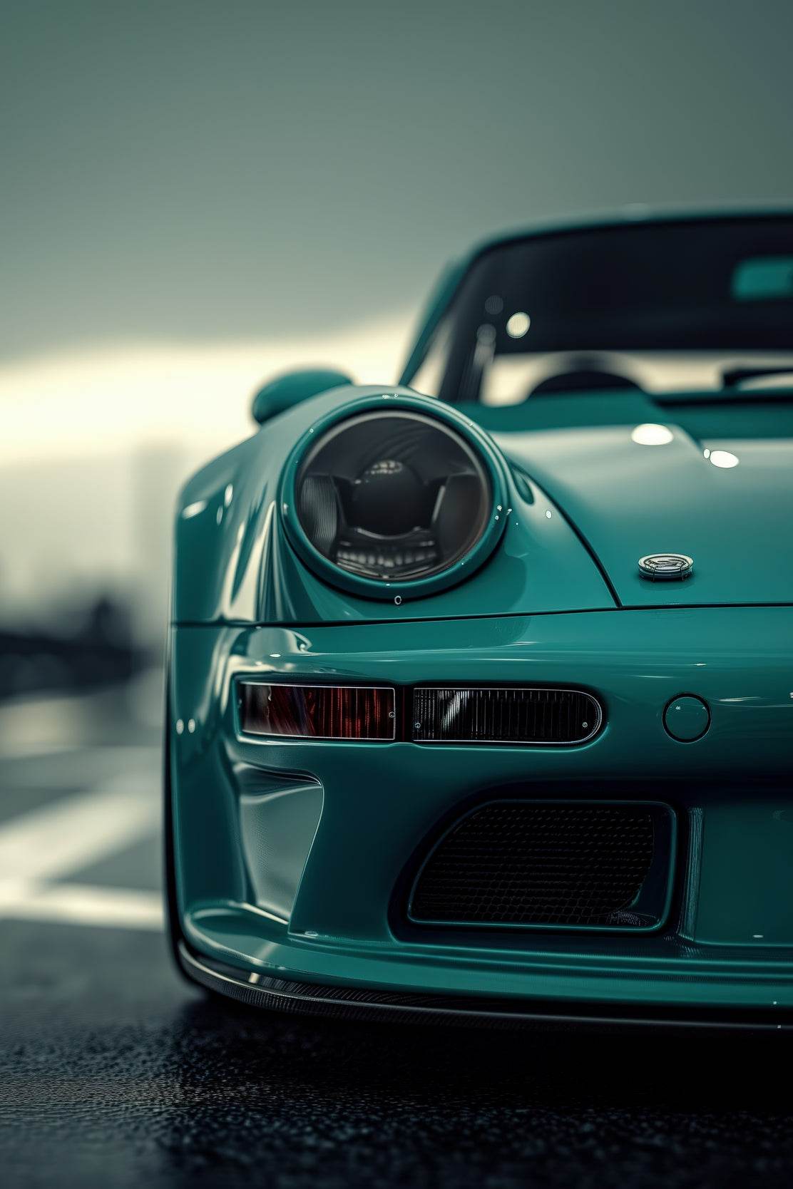 Porsche 911 RWB Blue Wall Art - beink online art store