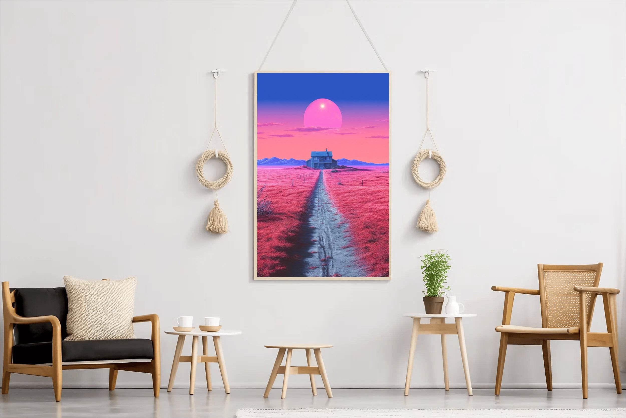 Pink Dream Farm Wall Art - beink online art store