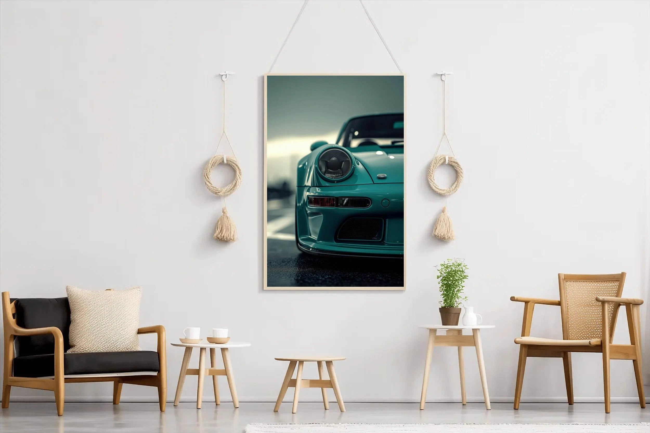 Porsche 911 RWB Blue Wall Art - beink online art store