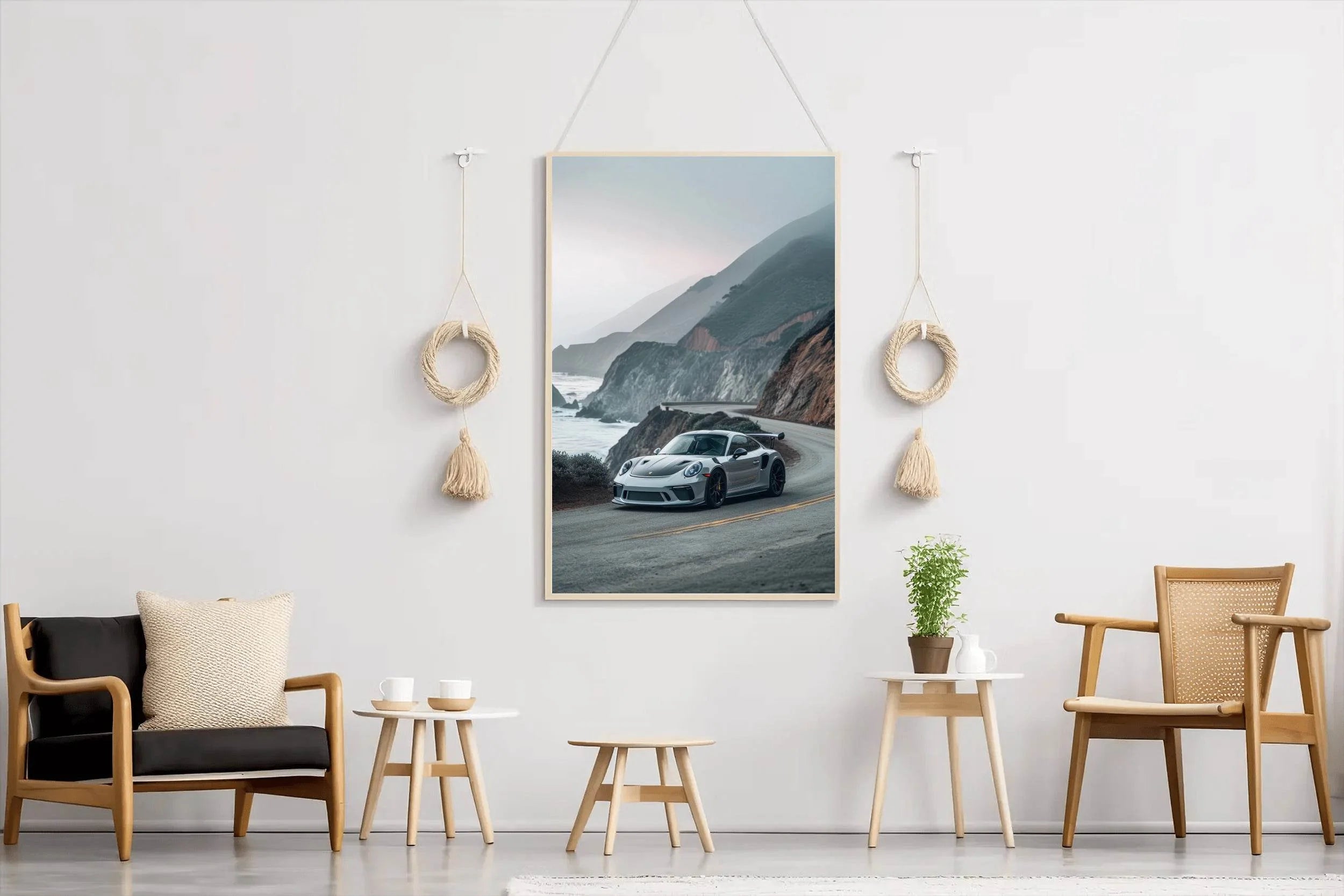 Porsche 911G Silver Wall Art - beink online art store