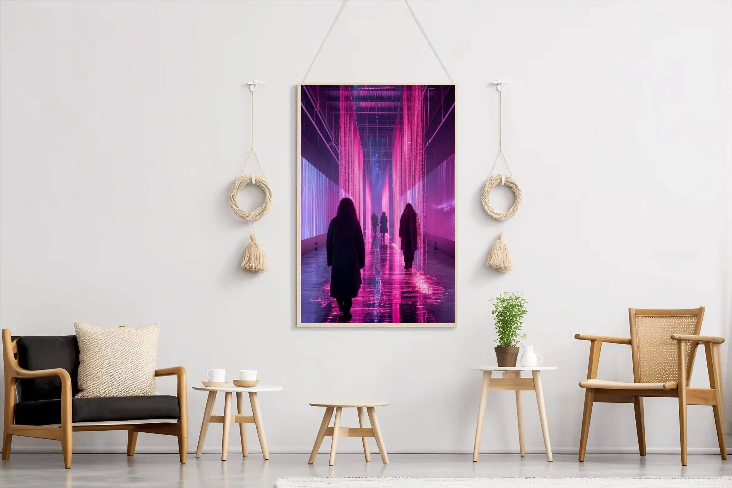 Pink Rain Wall Art - beink online art store