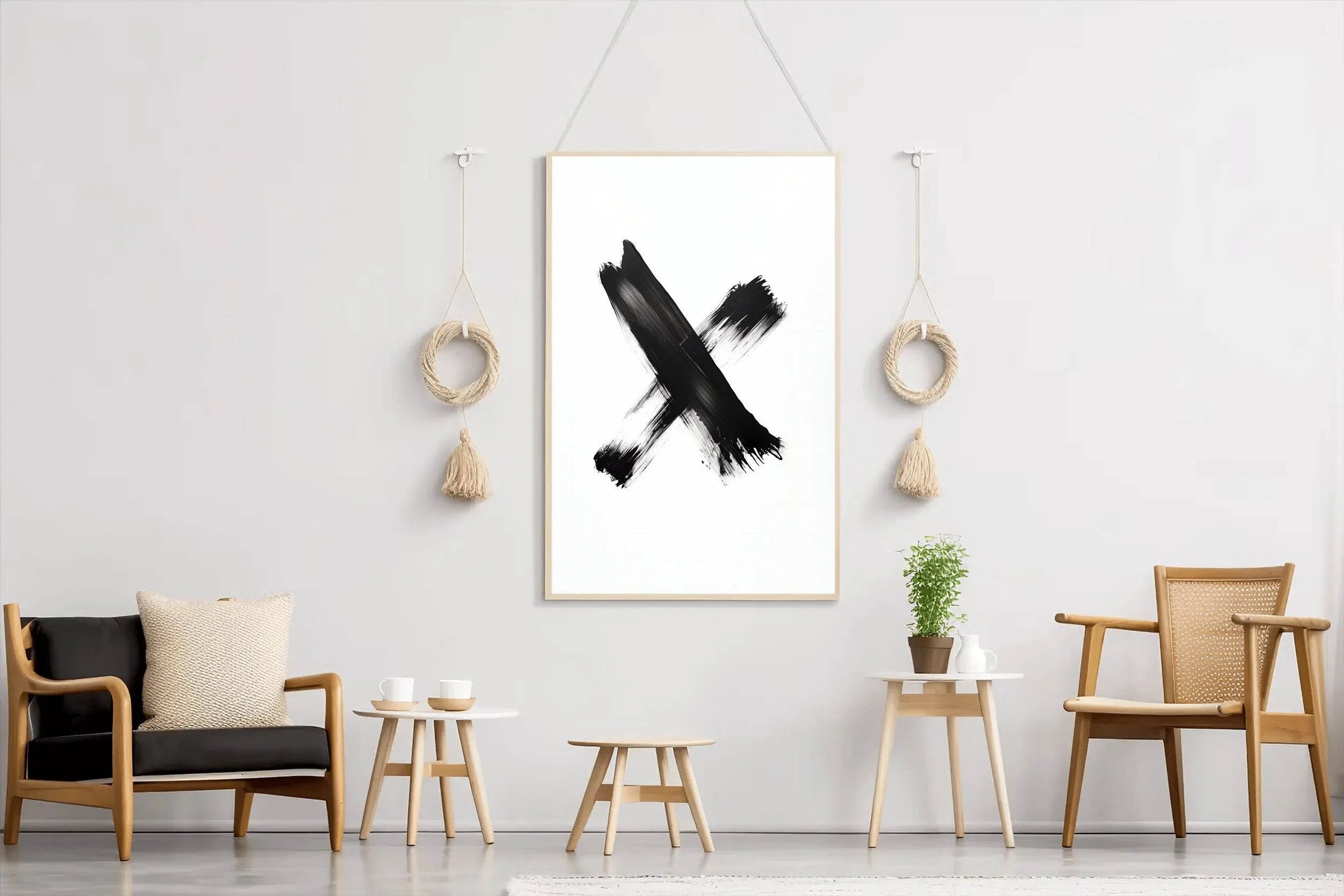 Black Marker Graffiti Symbol Wall Art - beink online art store