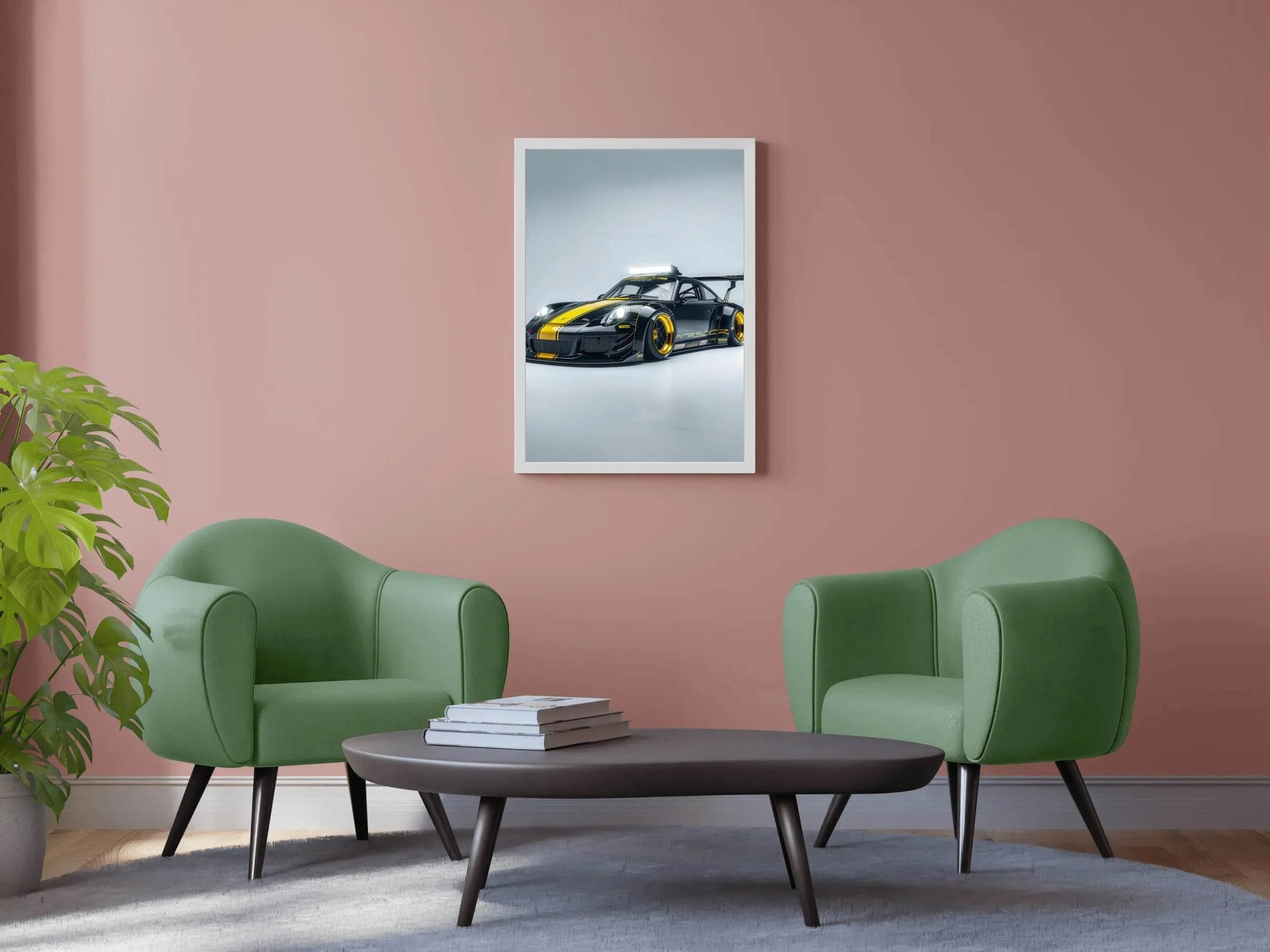 Porsche 911 Gt3 Rs Black Wall Art - beink online art store