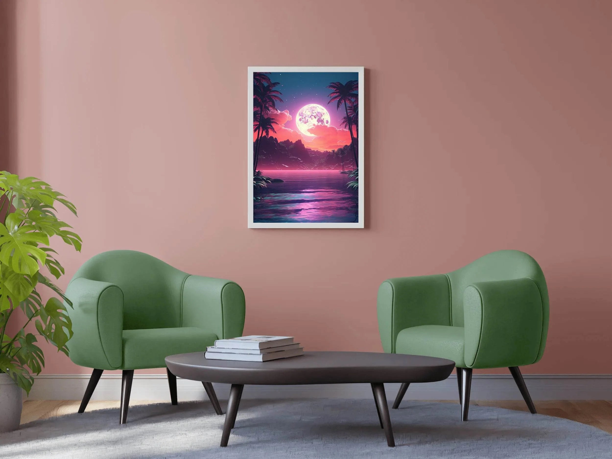 Pink Beach In The Moon - beink online art store