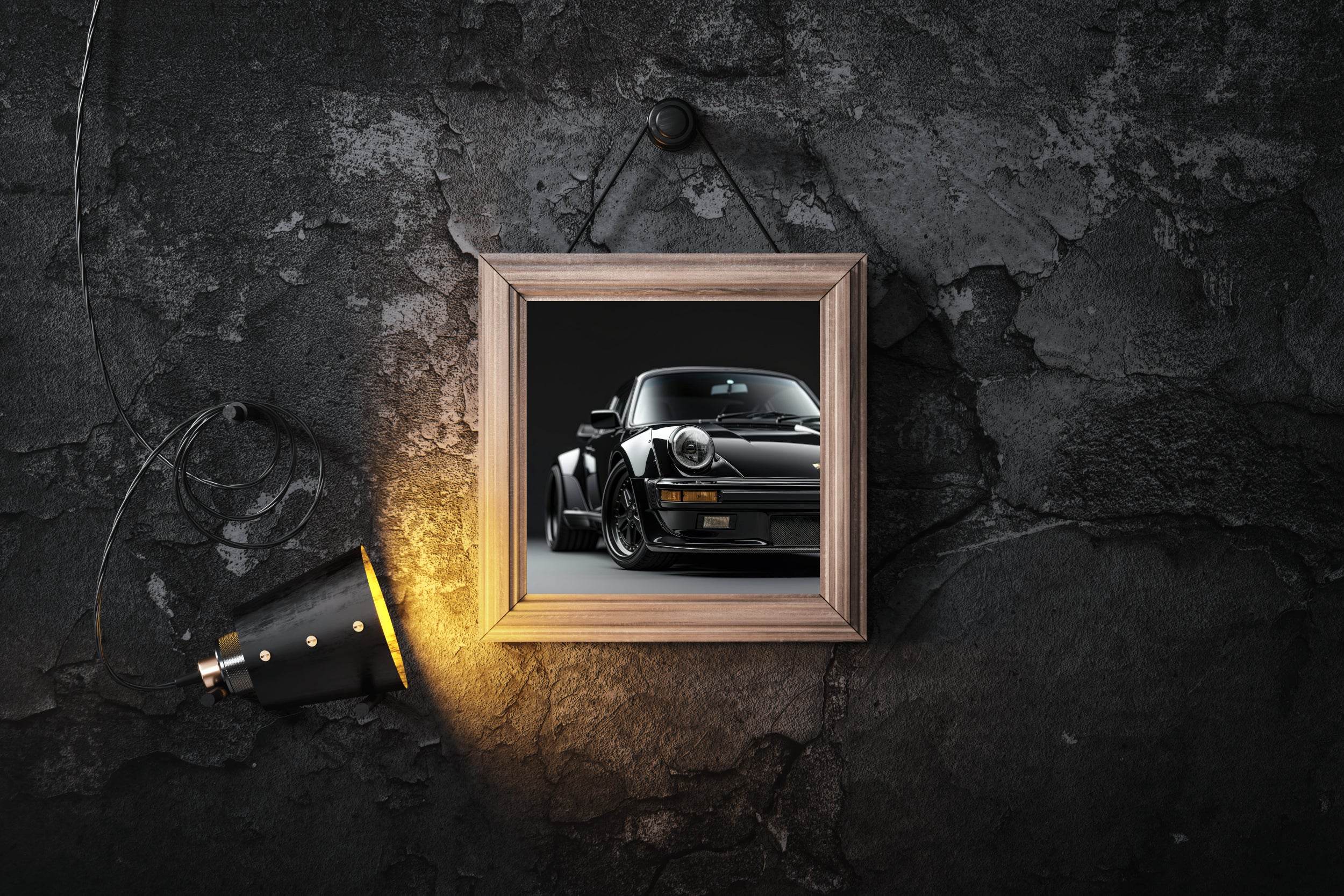 Porsche 911 Turbo (Black Bird) Wall Art - beink online art store