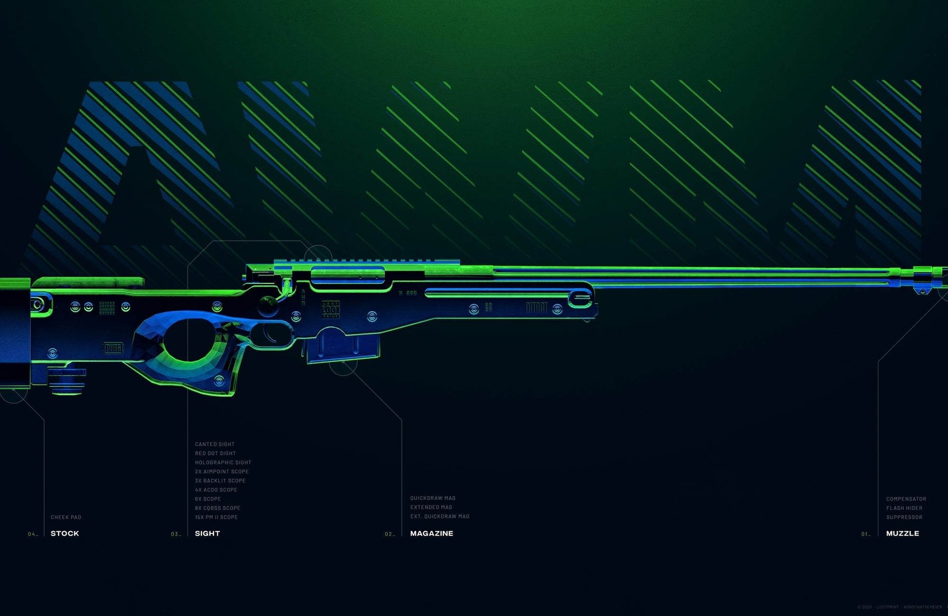 PUBG Custom Weapon Gaming Wall Art - beink online art store