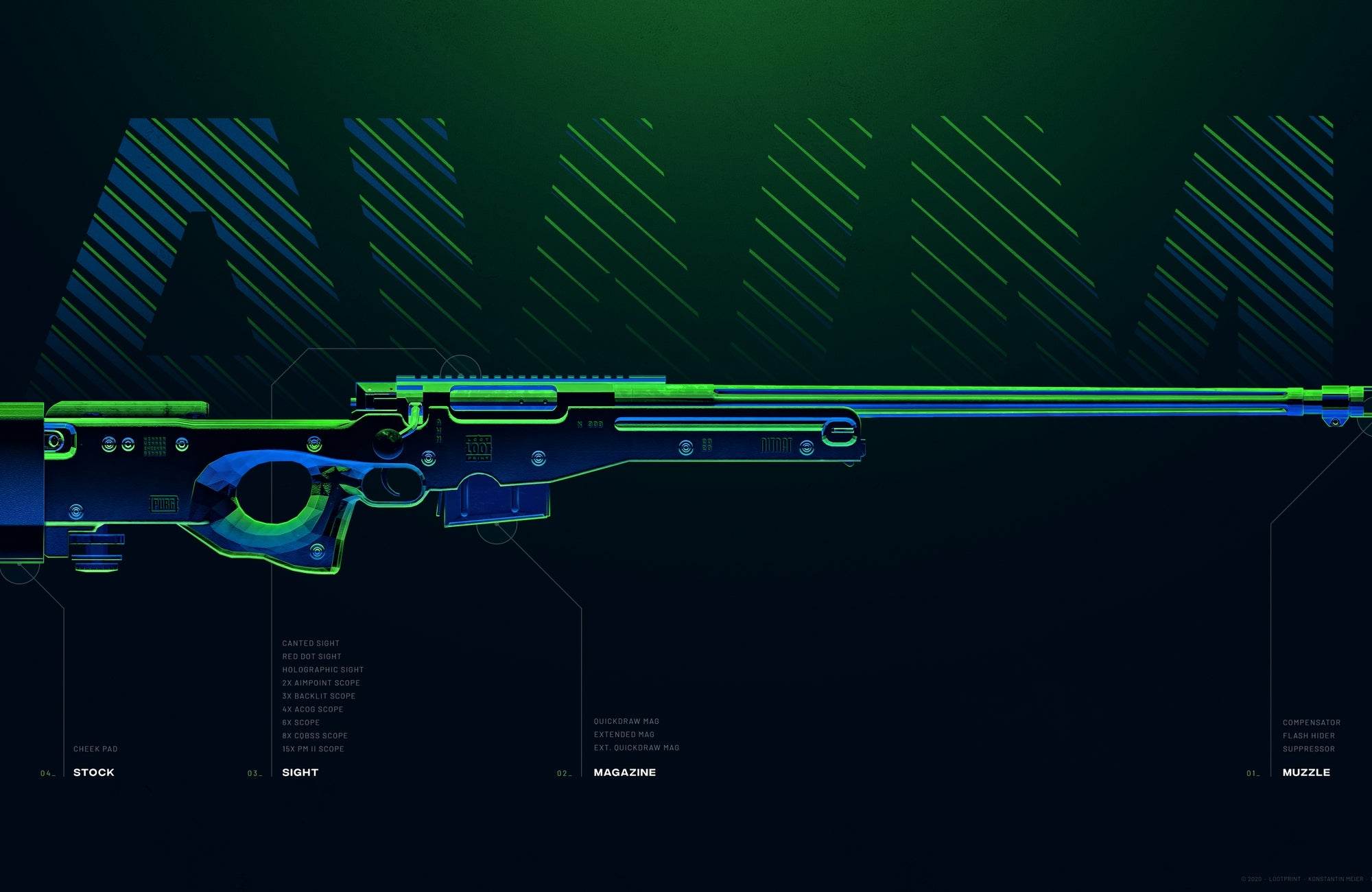 PUBG Custom Weapon Gaming Wall Art - beink online art store
