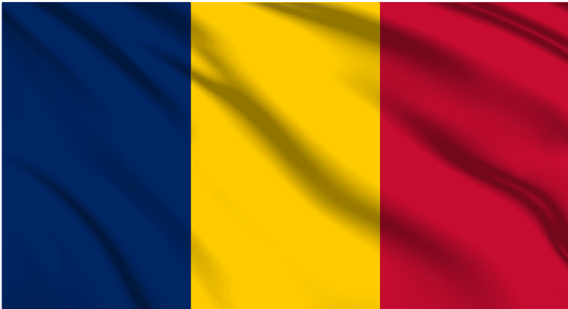 Romania National Flag Wall Art - beink online art store