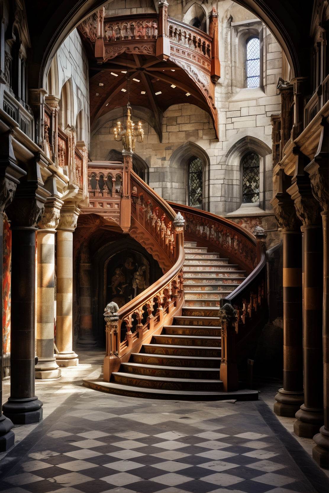 Luxury staircase Wall Art - beink online art store