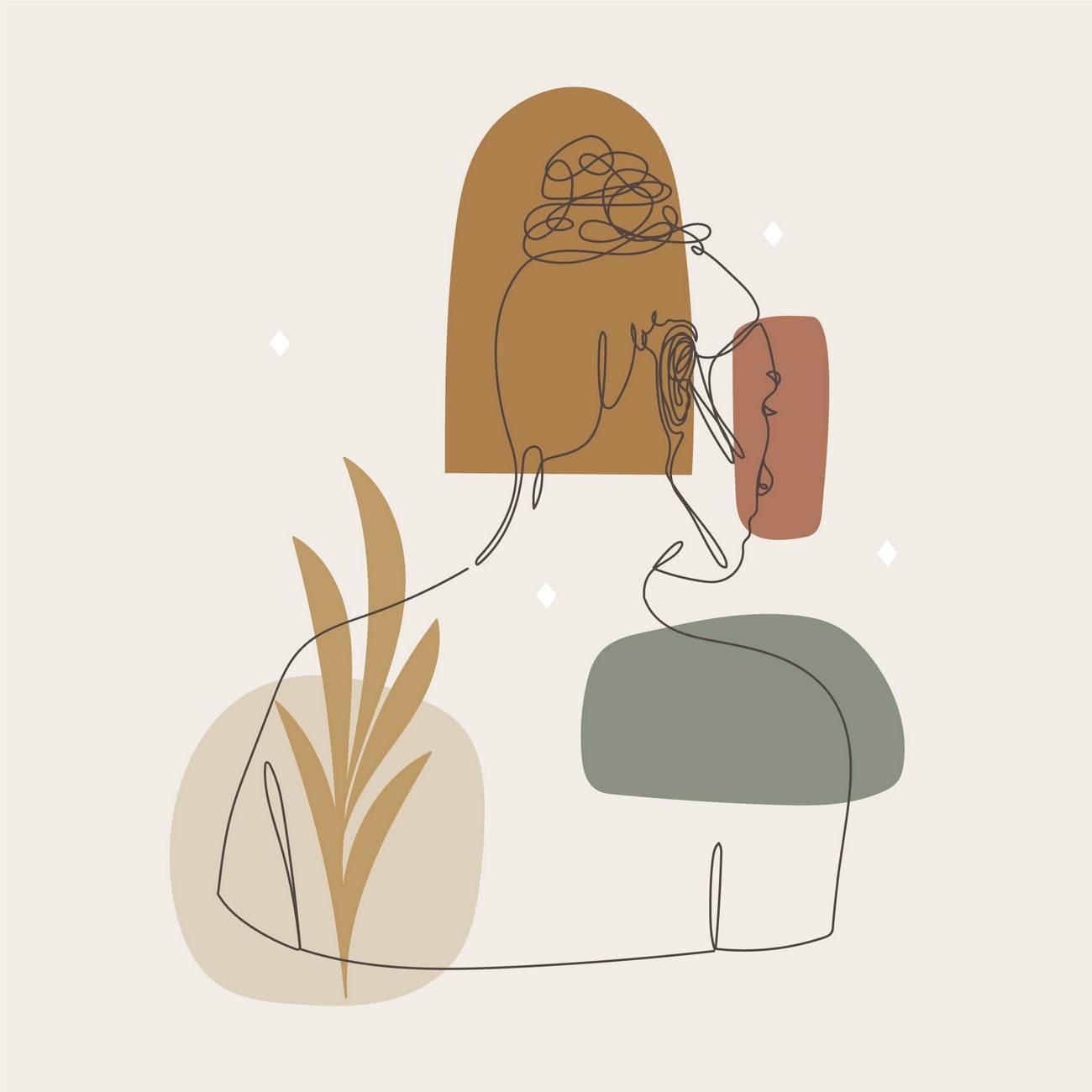 Behind The Beautiful Body of Woman Wall Art - beink online art store