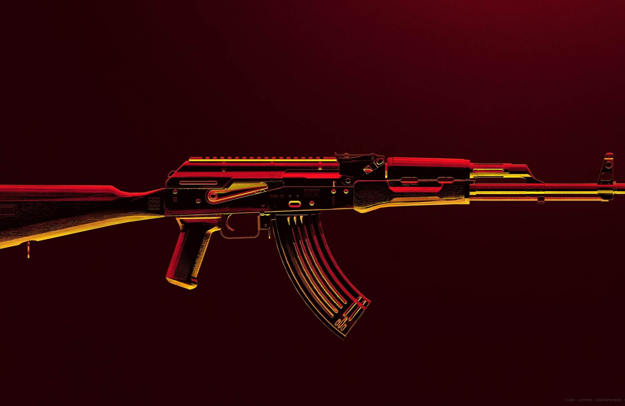 PUBG AK47 Gaming Wall Art - beink online art store