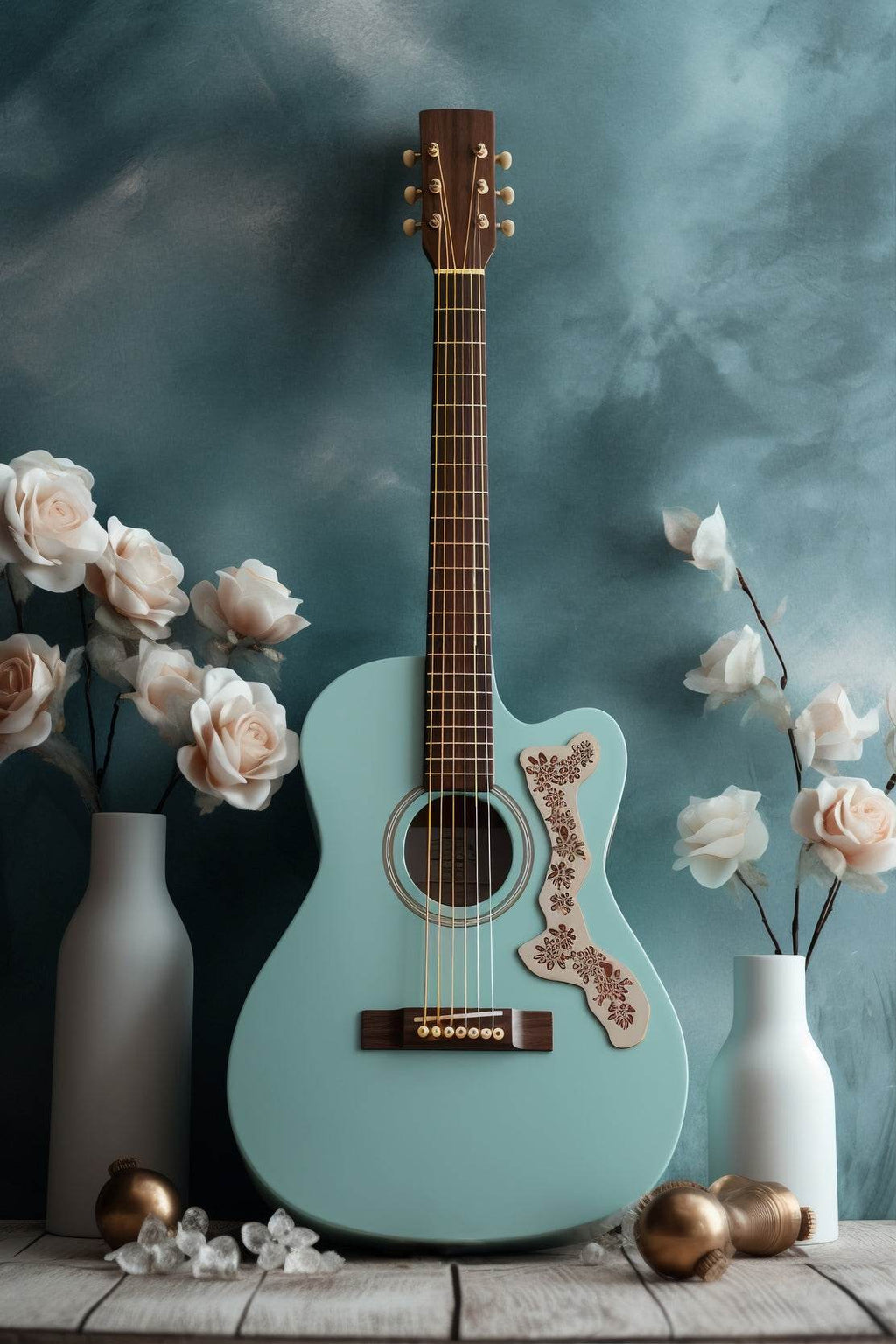 Live Nature With Guitar Wall Art - beink online art store