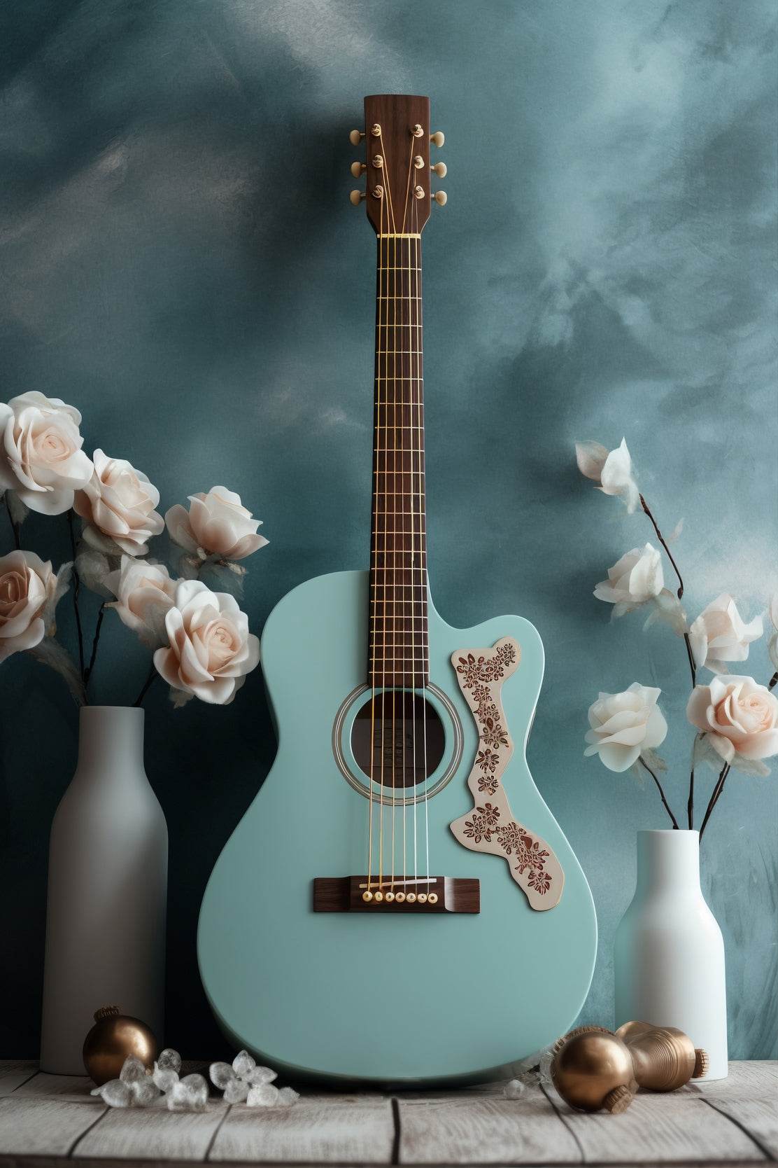 Live Nature With Guitar Wall Art - beink online art store