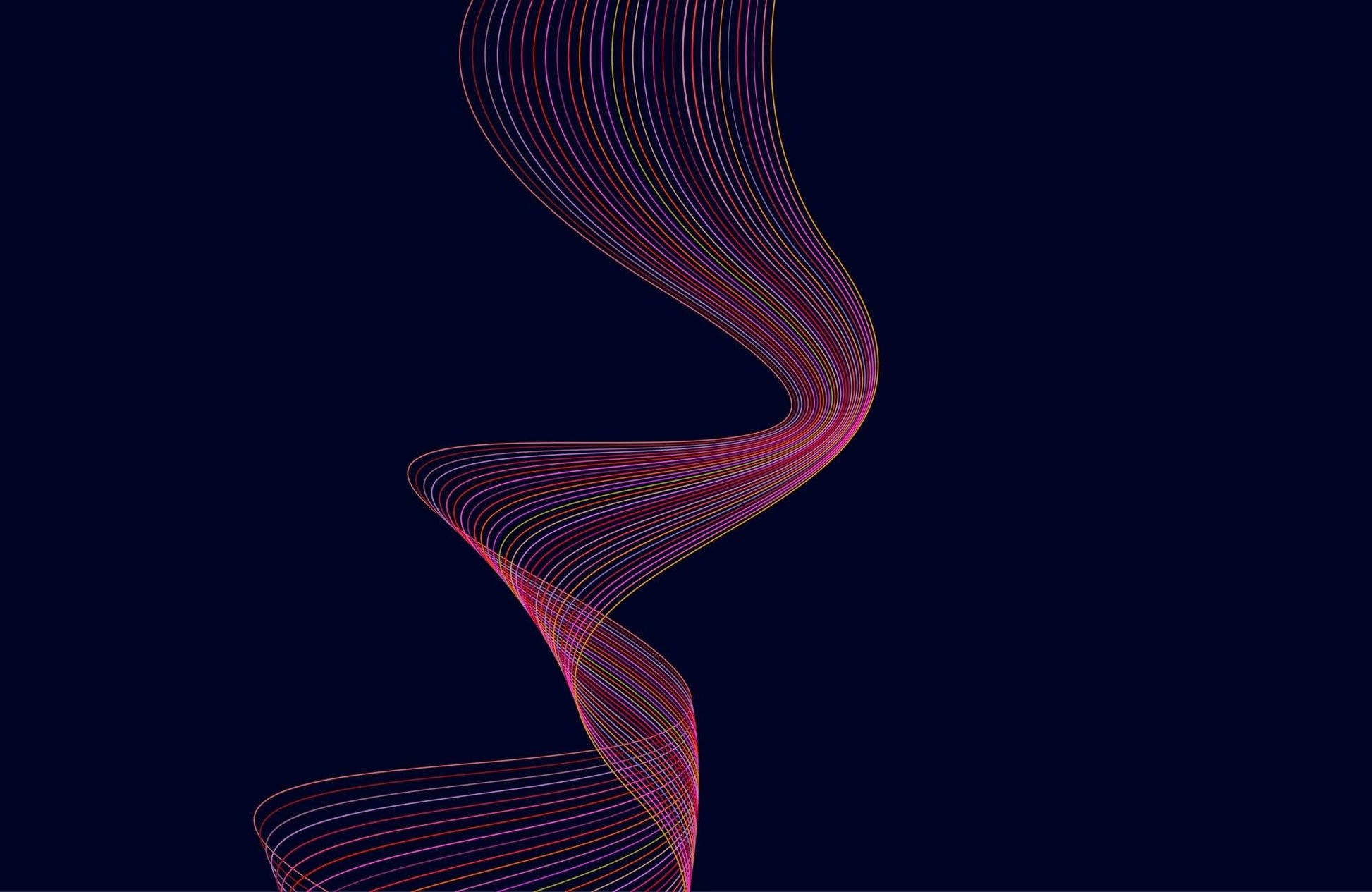 Waves With Shadow Abstract Wall Art - beink online art store