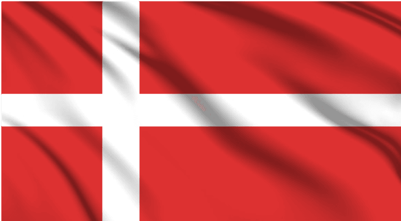 Denmark National Flag Wall Art - beink online art store