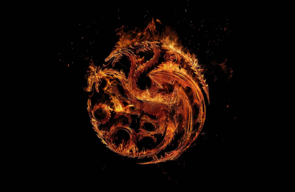 House of the Dragon with Fire Dragon Wall Art - beink online art store
