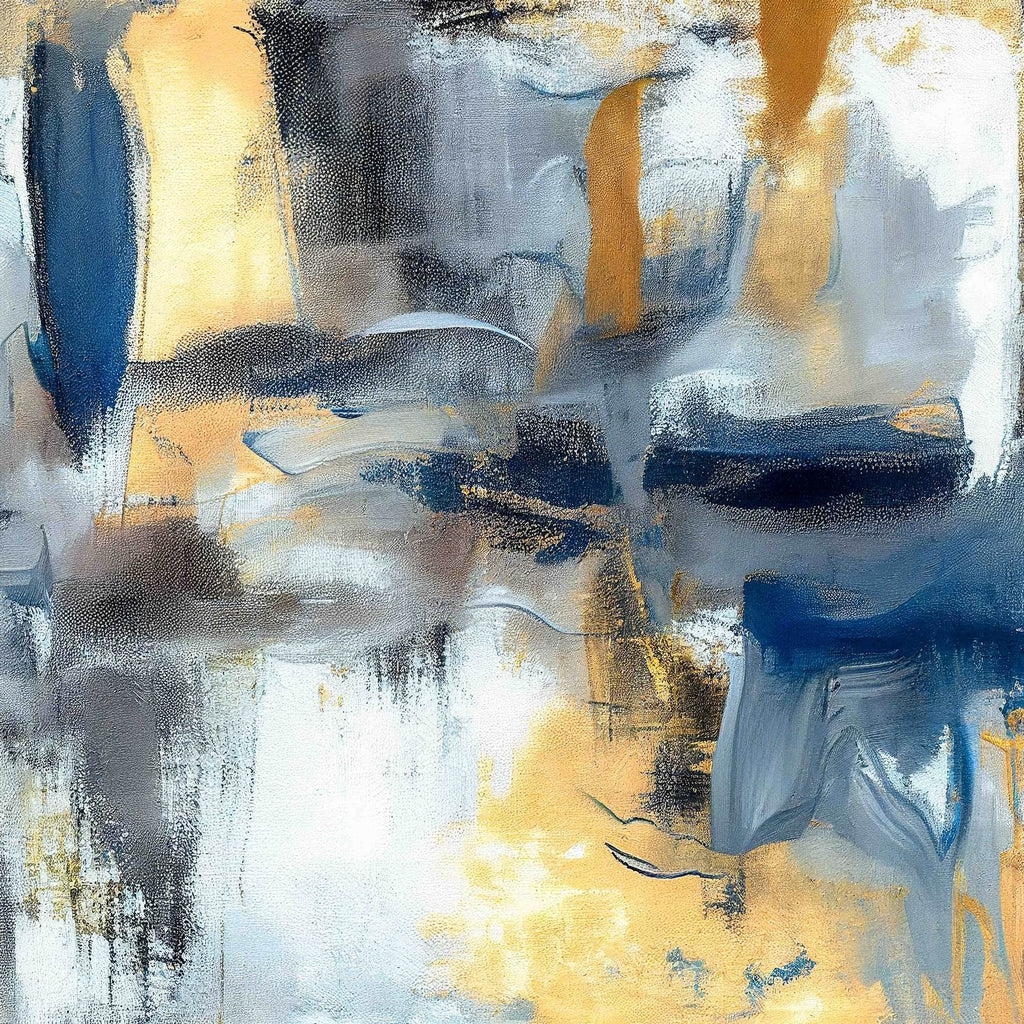 Modern Brush Strokes Abstract Wall Art - beink online art store